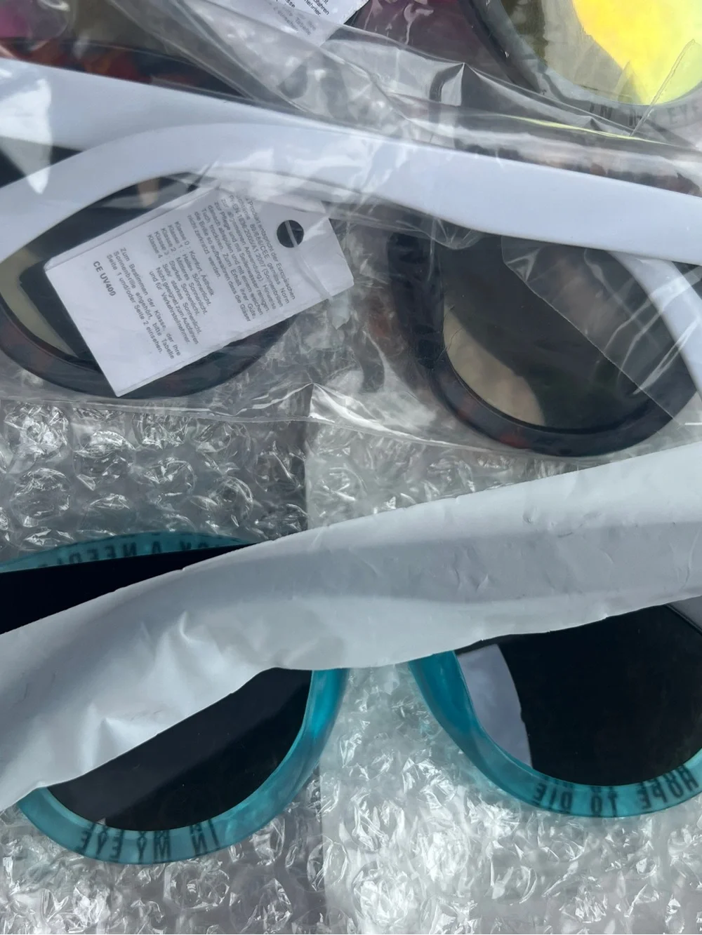 CROSS MY HEART HOPE TO DIE STICK A NEEDLE Mirrored Sunglasses Fraudster Bundle